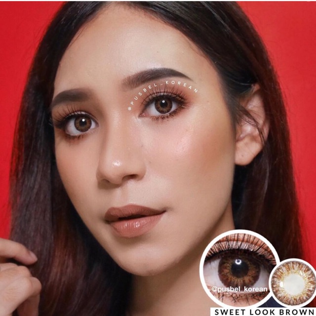 Sweet look brown &amp; gray softlens original fresh look korea