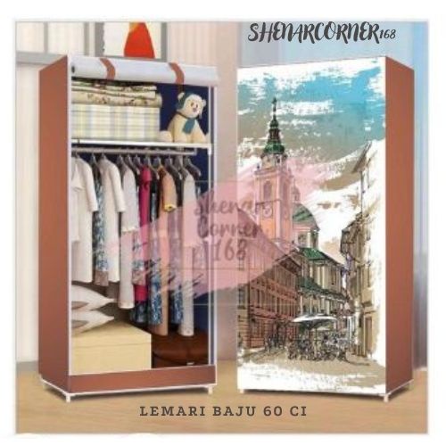 SHENAR LEMARI PORTABLE ANAK/LEMARI PAKAIAN 1 PINTU UNIK/BAJU ANAK/KARAKTER 3D/60 CI , SHENARCORNER168