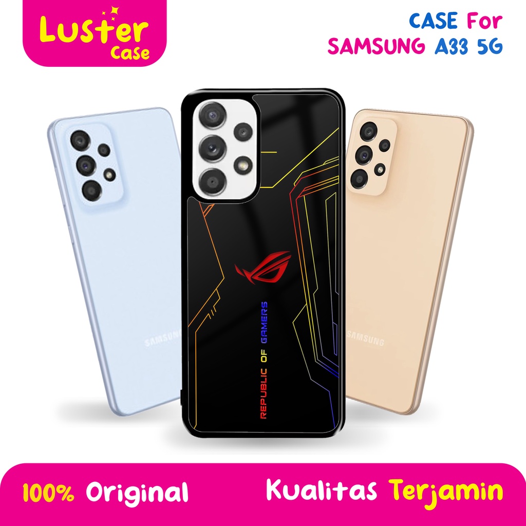 CASE SAMSUNG A33 5G  - Casing SAMSUNG A33 5G Terbaru LUSTER CASE [ MOTIF ROG ] Silikon SAMSUNG A33 -