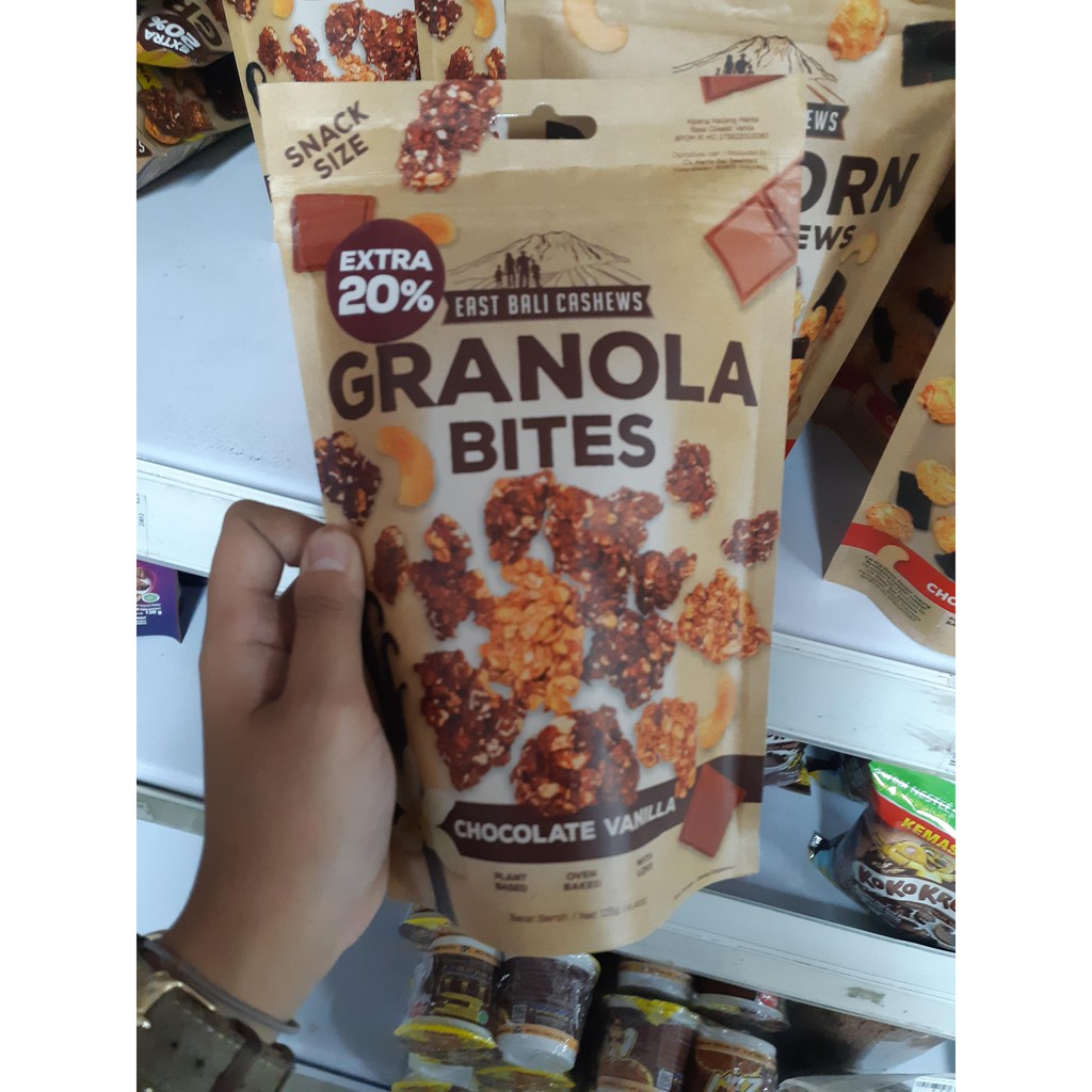 

[VEGAN & VEGETARIAN DETECTED] Popcorn & Granola Bites - East Bali Cashew