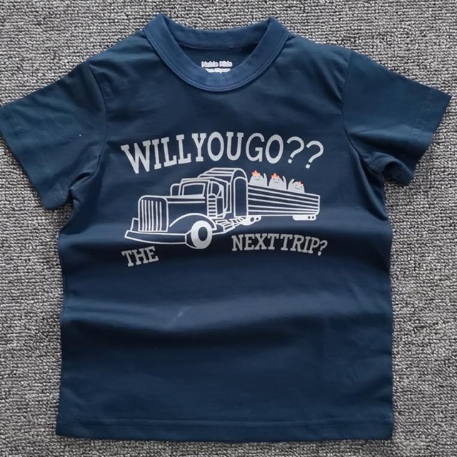 Baju atasan anak / baju tshirt anak / baju kaos anak blue car