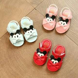 Sepatu Sandal  Casual Karakter Mickey  Mouse  Cute Kets Bayi 