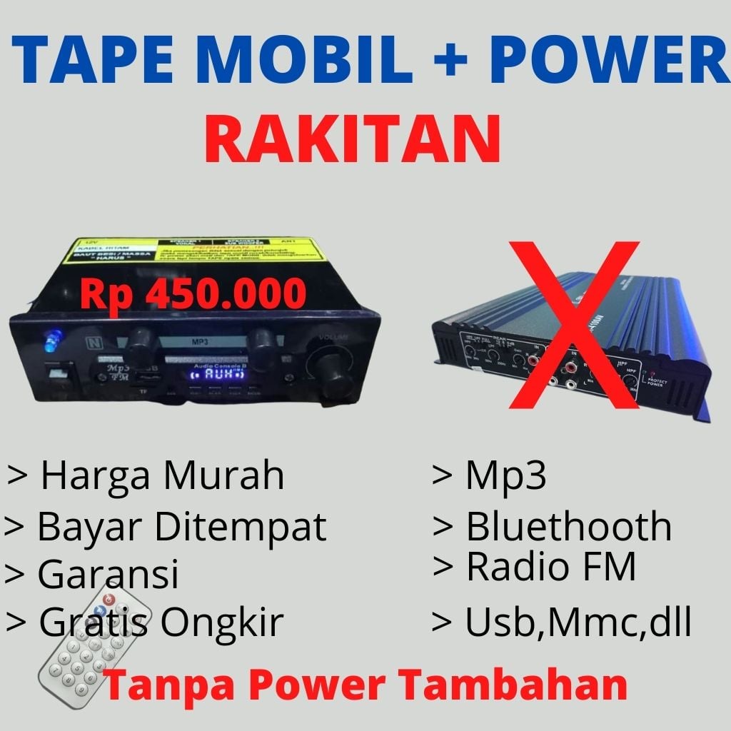 Harga Tape Mobil Rakitan