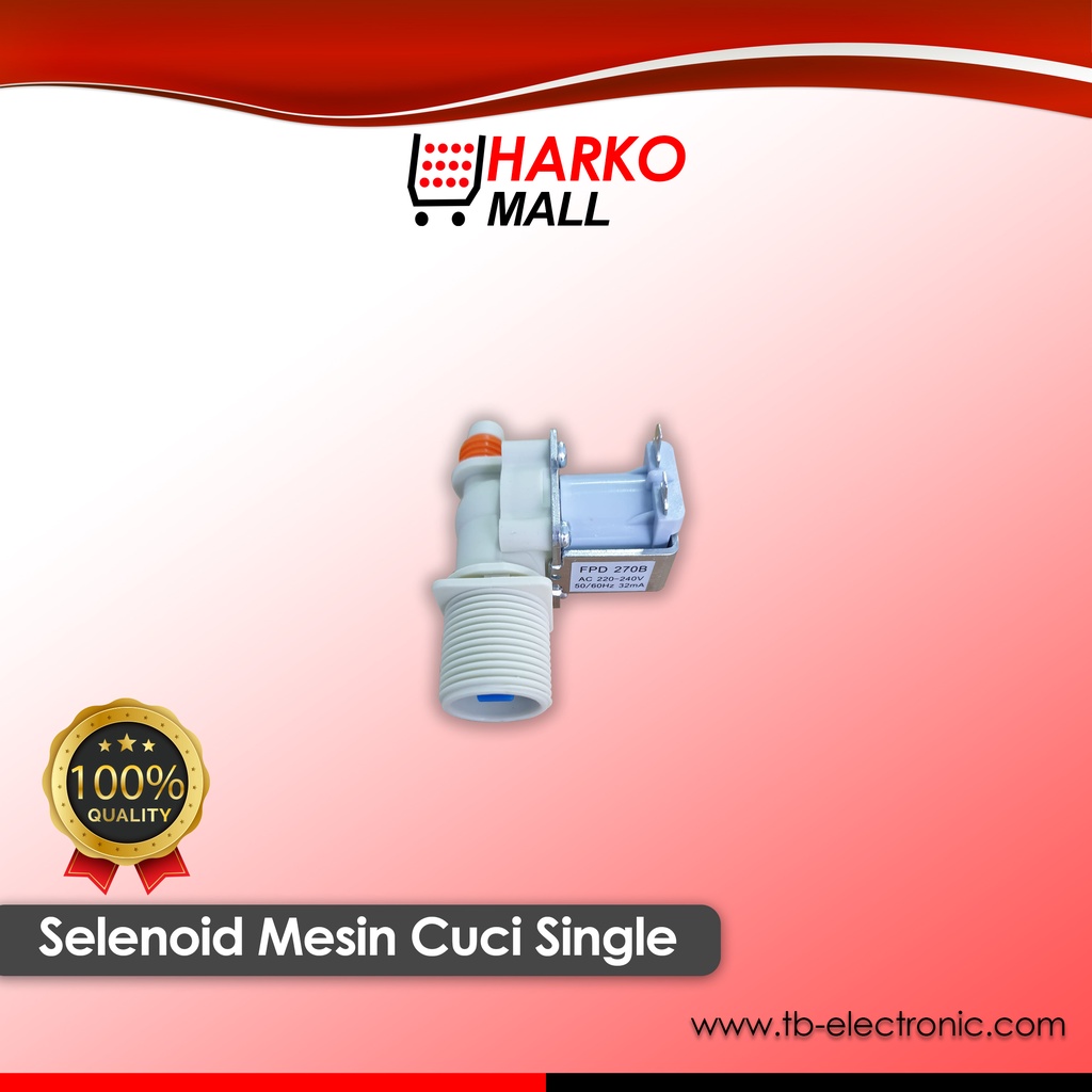 Selenoid Mesin Cuci Single FCD 270B Putih