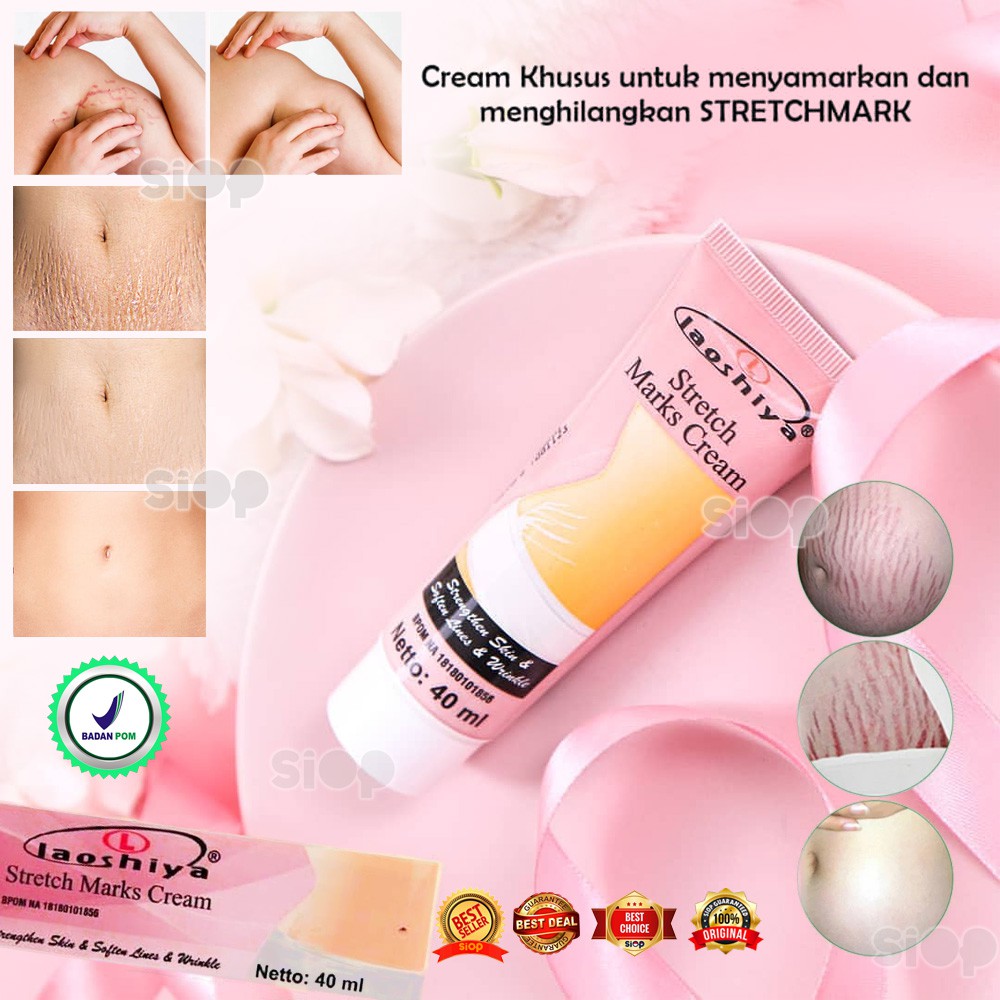 LAOSHIYA STRETCH MARK CREAM ORIGINAL BPOM PENGHILANG STRECHMARK PENGHILANG STRECH MARK UNTUK IBU HAMIL