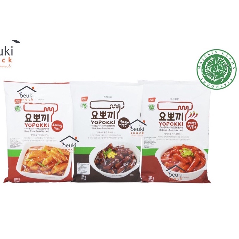 

yopokki halal spicy jajangmyeon original - topikki - tteokbokki 280gr