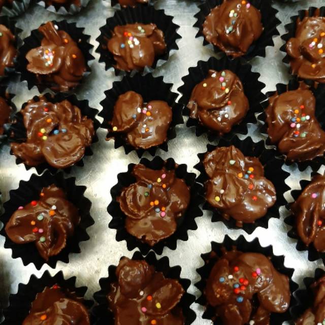 

Coklat corn flekes home made