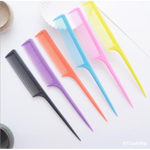 Sisir Sasak Lancip Warna Warni / Sisir Plastik / Sanggul Salon