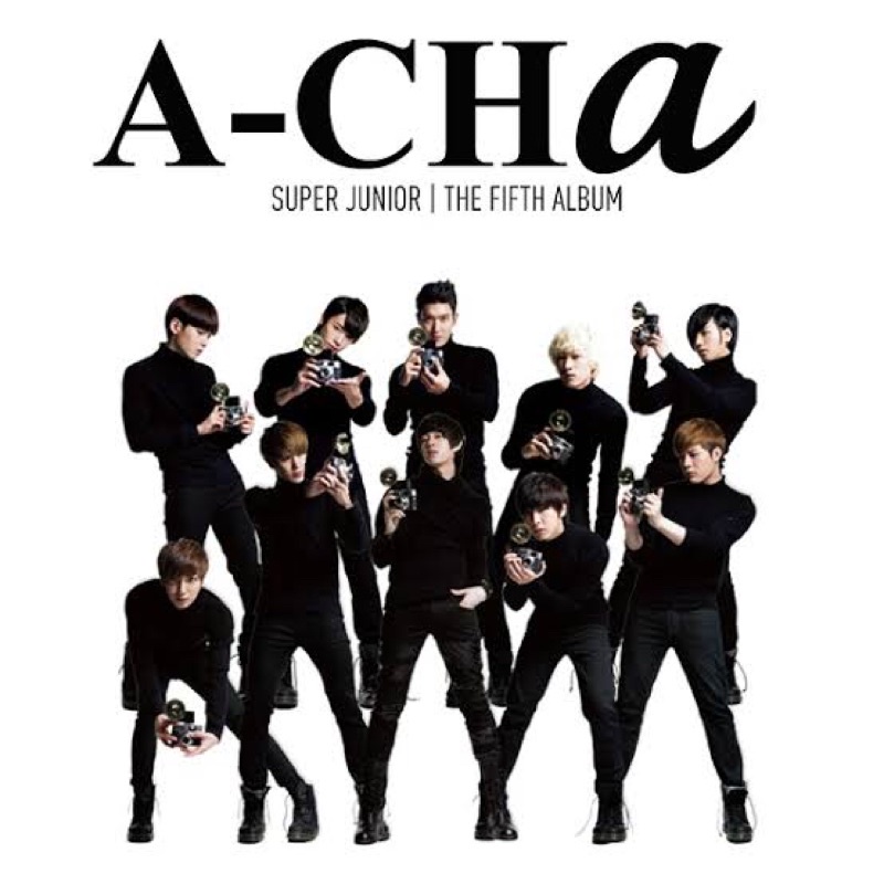 Preloved Super Junior 5th Album A-Cha Repackage CD fullset include Photocard