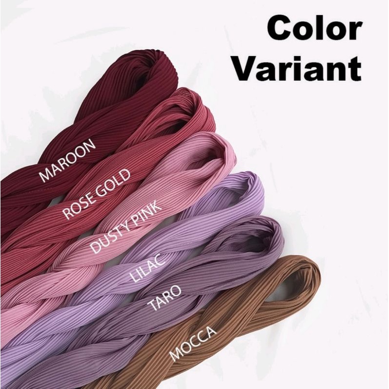 FLASH SALE...!!! Hijab Ceruty Plisket Seri A / Pashmina Polos-2