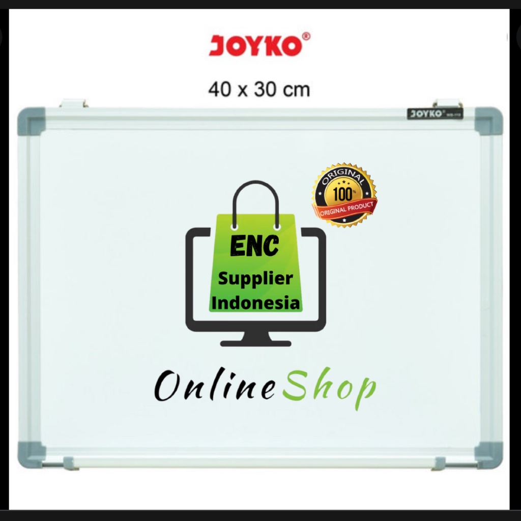 

joyko wb110 1 buah papan tulis whiteboard wb-110 40x30 cm wb 110 40 x 30 per pcs - enc.sup