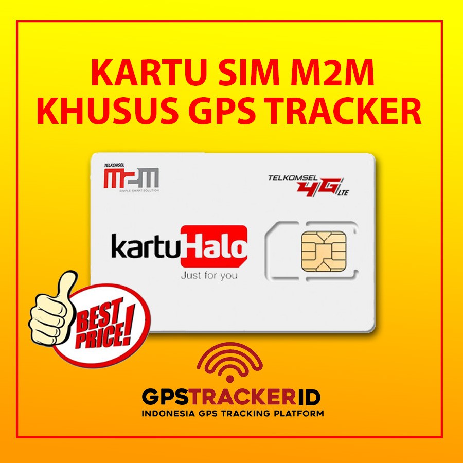 Simcard Telkomsel M2M Paket 1 Bulan - Kartu Sim GPS Tracker GT06N ET200 Asset Tracker