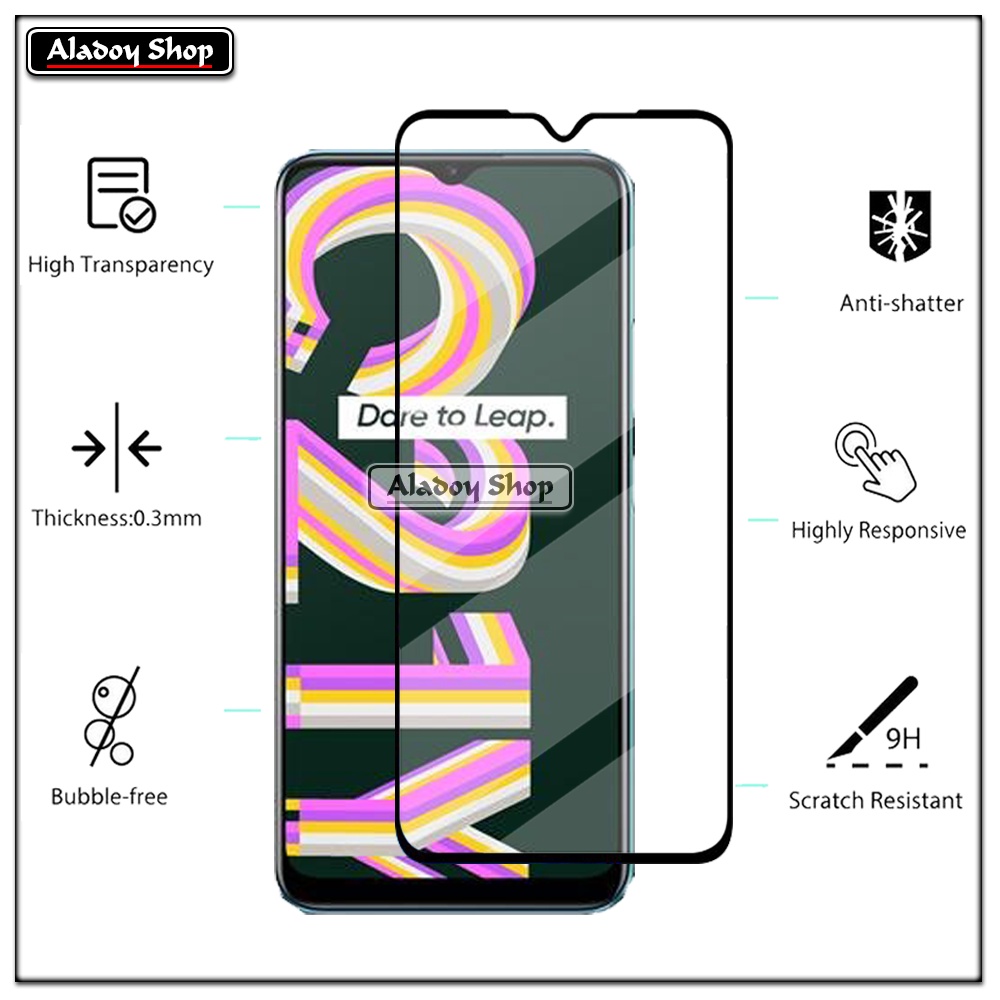 Tempered Glass Realme C21Y PAKET 2 IN 1 Tempered Glass Layar dan Tempered Glass Camera