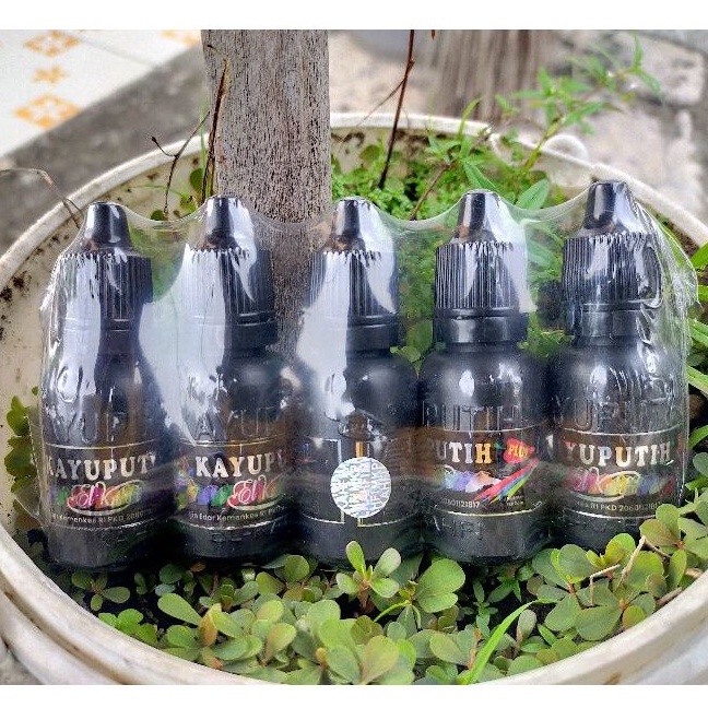 Original Kayu Putih Plus El-Kahfi-Herbal Tetes Pelega Sesak Nafas Botol Putih-2