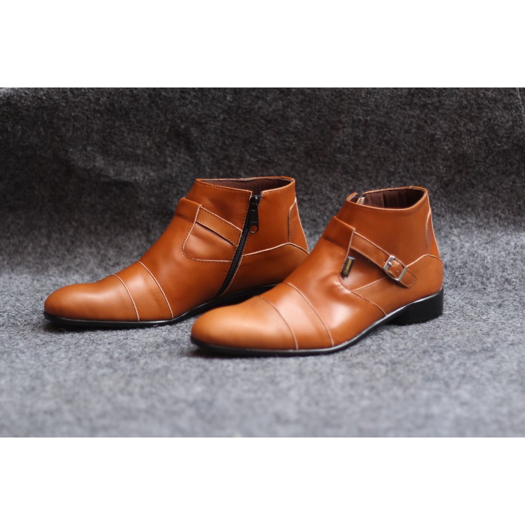 JULIUS CEVANY Series | Sepatu Pria Pantofel High Kulit Asli Formal Kasual Cowok Original Footwear