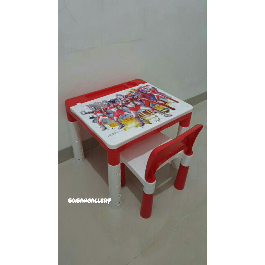 Meja Belajar dan Kursi Anak Set Akako