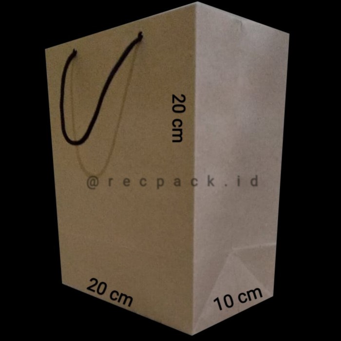 

TERBARU PAPER BAG COKELAT TEBAL 20X10X20 CM