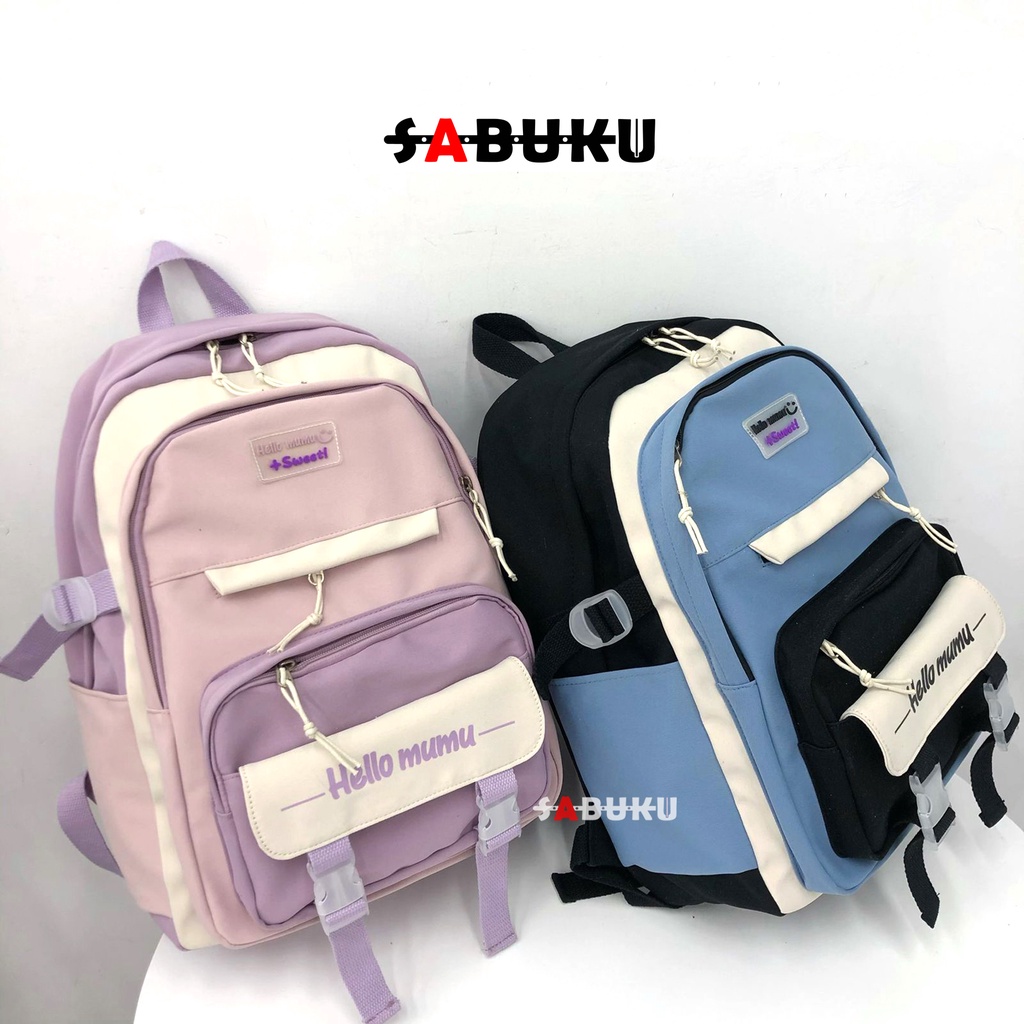 Tas Ransel Backpack Fashion Stylish Korea Tas Ransel Anak sekolah TK SD SMP SMA Fashion Wanita - 218