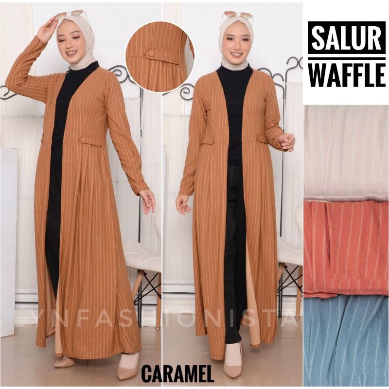 (BB MAX 70 KG)VIKA OUTER/CARDIGAN WANITA MUSLIMAH/LONG CARDI PANJANG POLOS PREMIUM-7