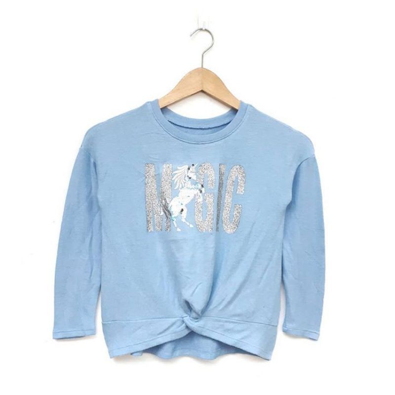 Kaos anak perempuan justice flip sequin justice tee kaos panjang kaos panjang anak perempuan atasan