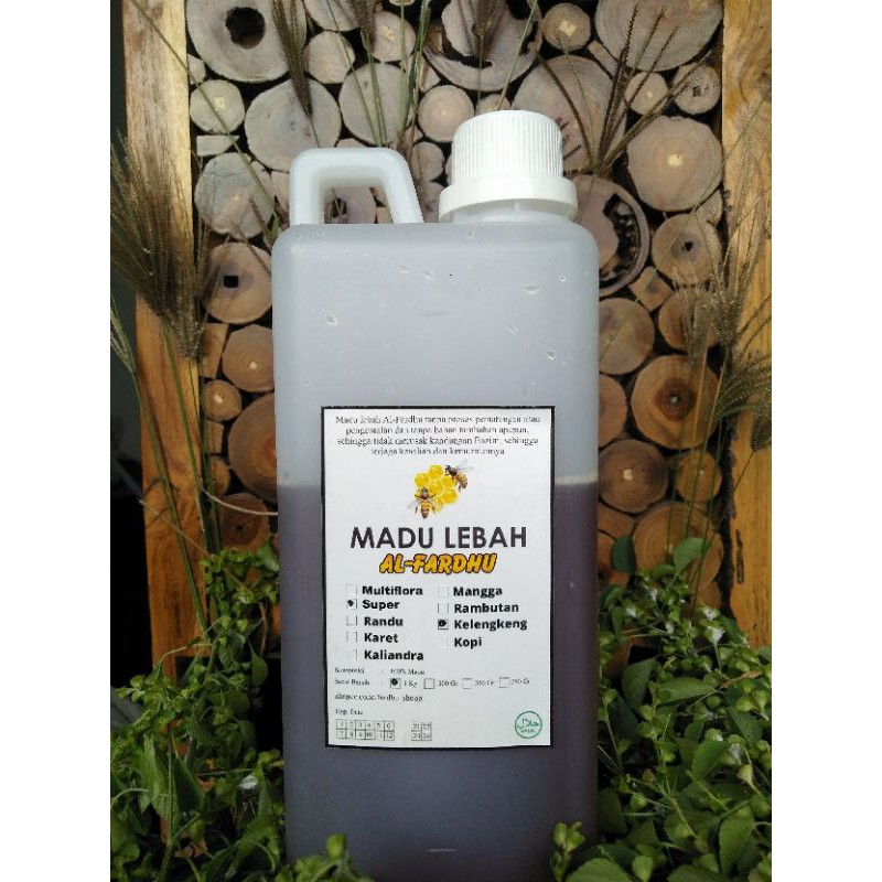 

MADU MURNI 100%/Madu lebah Alfardhu/nektar bunga klengkeng/kemasan 1 kg