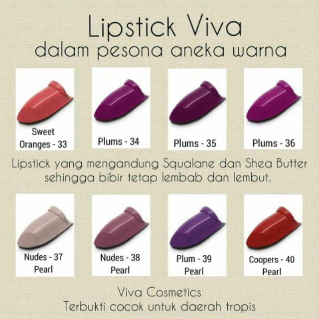 Lipstick Viva Cosmetics Original Murah