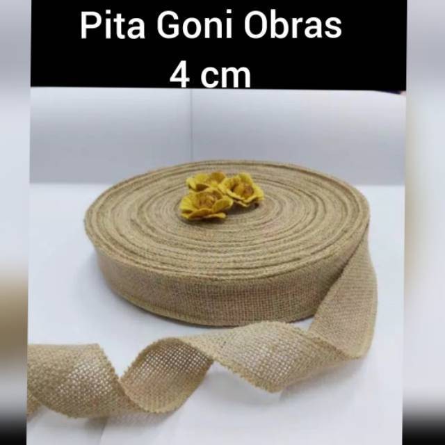 1 ROLL - PITA GONI OBRAS | PITA KAIN GONI KARUNG GONI / HIASAN MAHAR RUSTIC DECOR