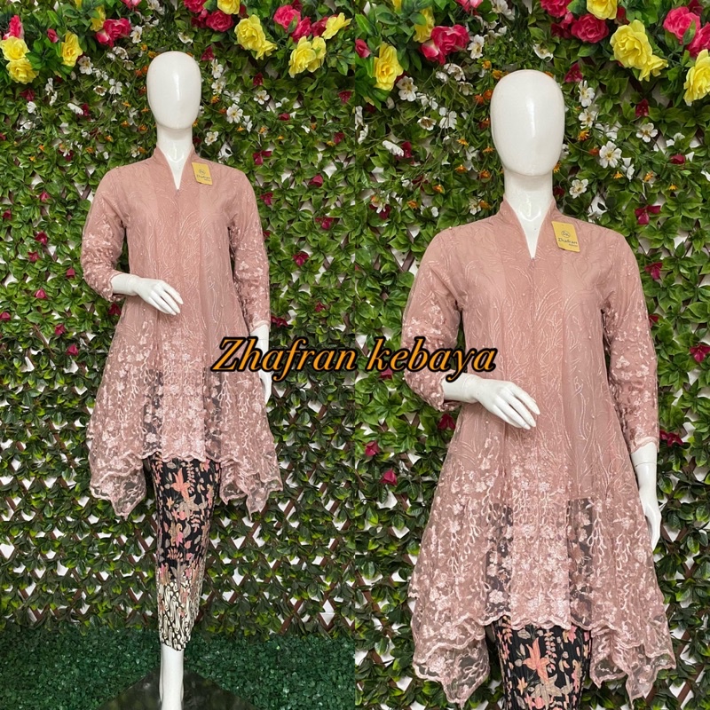 NEW SALE/ Kebaya Brukat Kebaya Modern  melayu Kebaya Remaja Model Busui Bahan Tulle (kwk)