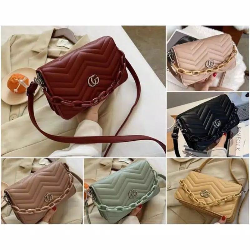 BJ15203 BLACK/KHAKI/PINK/RED/YELLOW TAS IMPORT SLEMPANG TAS WANITA FASHION IMPORT MODIS ELEGAN TERMURAH TERLARIS TERBARU BAGSTORE JAKARTA TAS BATAM GT1700 LT1192 BQ2897 ELJ5203