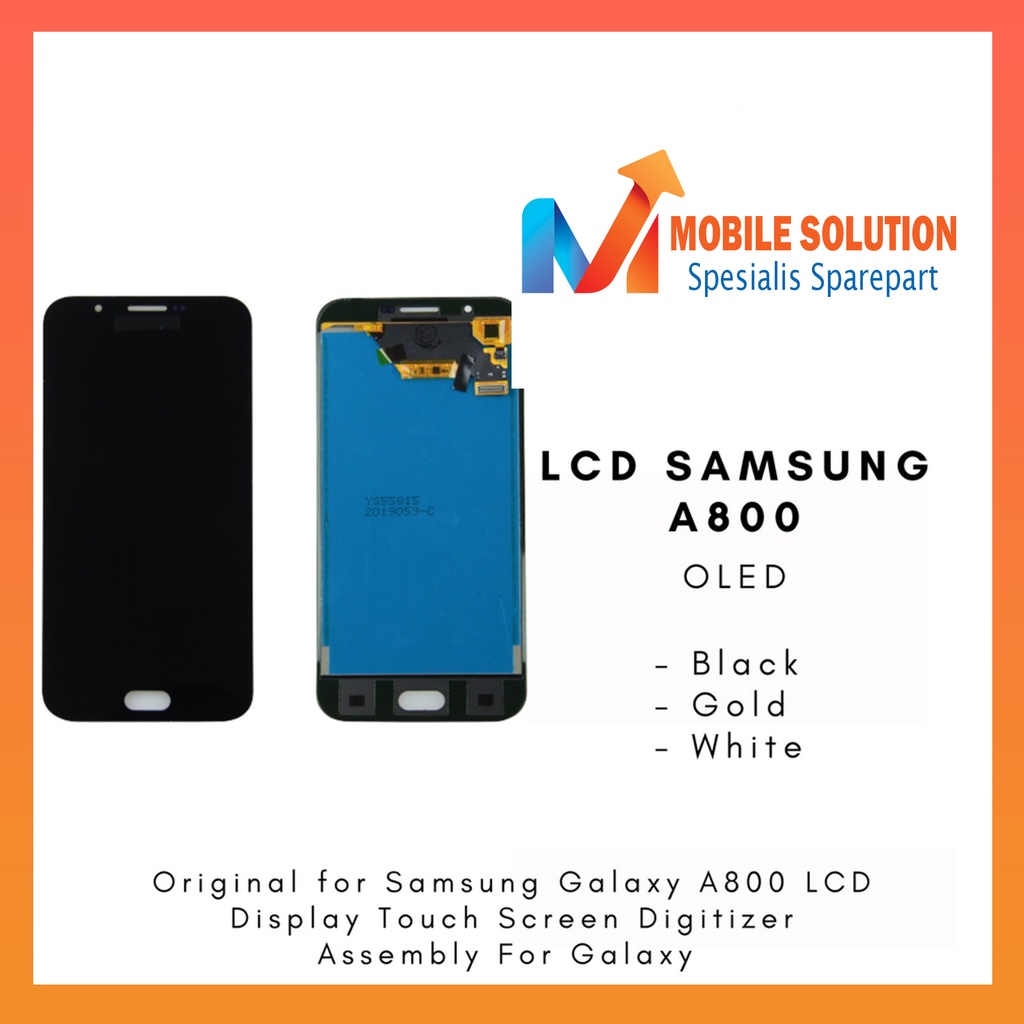 Grosir LCD Samsung A8 A800F  OLED 100% LCD Samsung A8 Duos A800X Fullset Touchscreen Garansi 1 Bulan + Packing / Bubbel