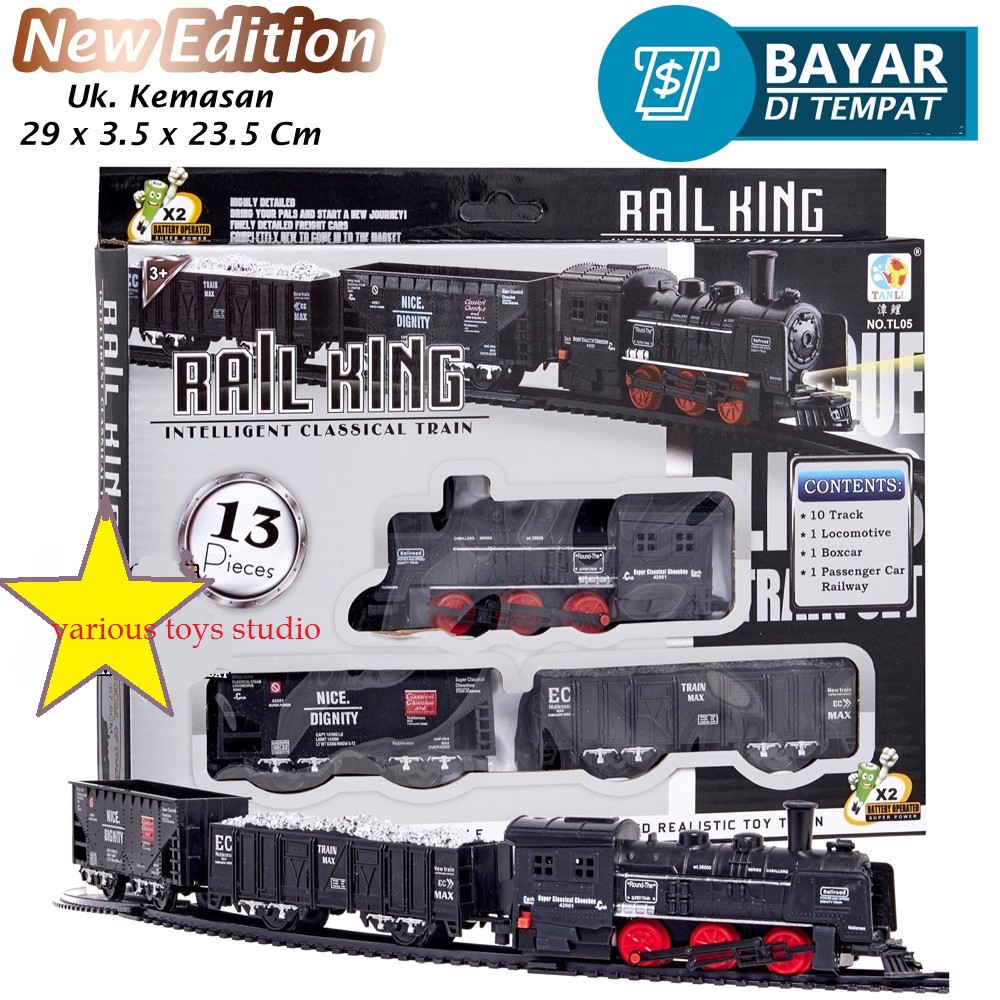mpTOYS MAINAN REL SET KERETA TRAIN TOYS mainan anak set rel kereta api track rail train king set rel