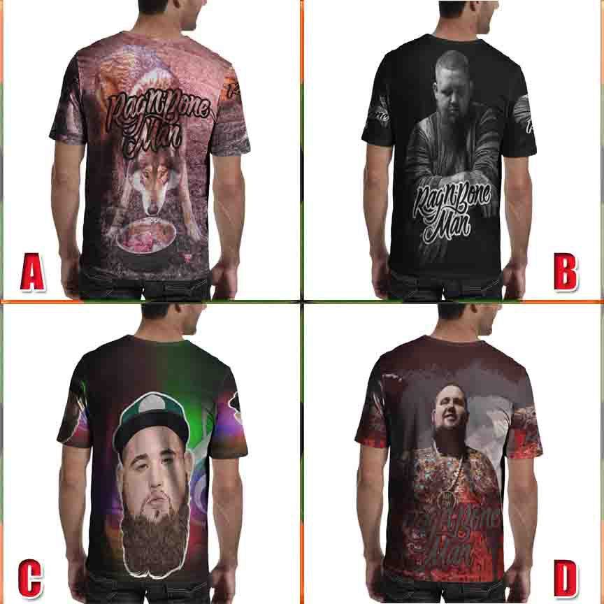 Tshirt Rag N Bone Kaos Fullprint Bahan Polyester