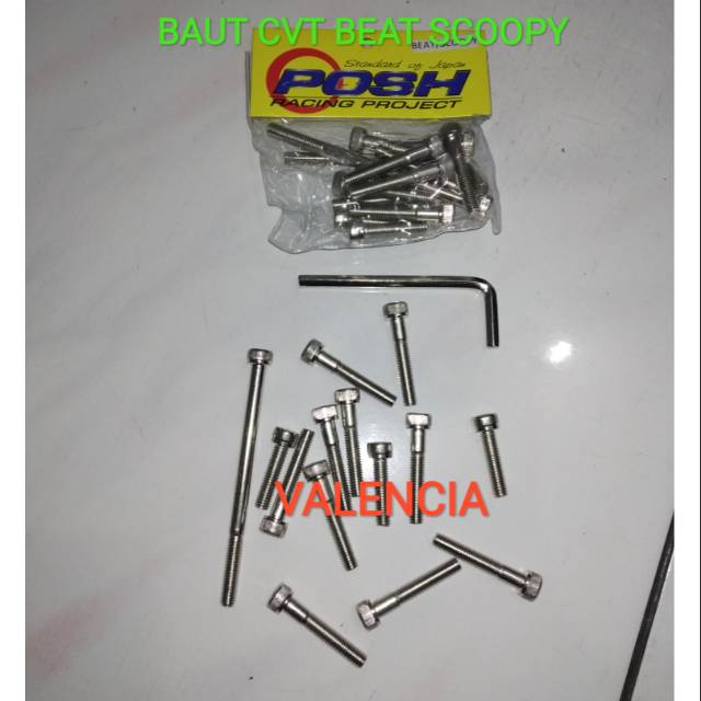 Baut Cvt Chrome Baut Beat Chrome Baut Blok Mesin Japan Ready Kunci L Isi 14 Baut Cvt Beat Block Bak Shopee Indonesia