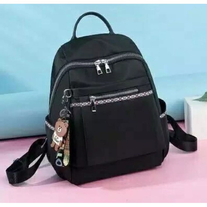 PTM Tas Ransel Wanita, Ransel Pria Kantor Kerja Sekolah Kuliah Outdoor Trendy Korea Backpack