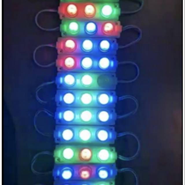 Lampu Led Kolong 3 Mata 3 Watt Nyala RGB 12 &amp; 24 VOLT