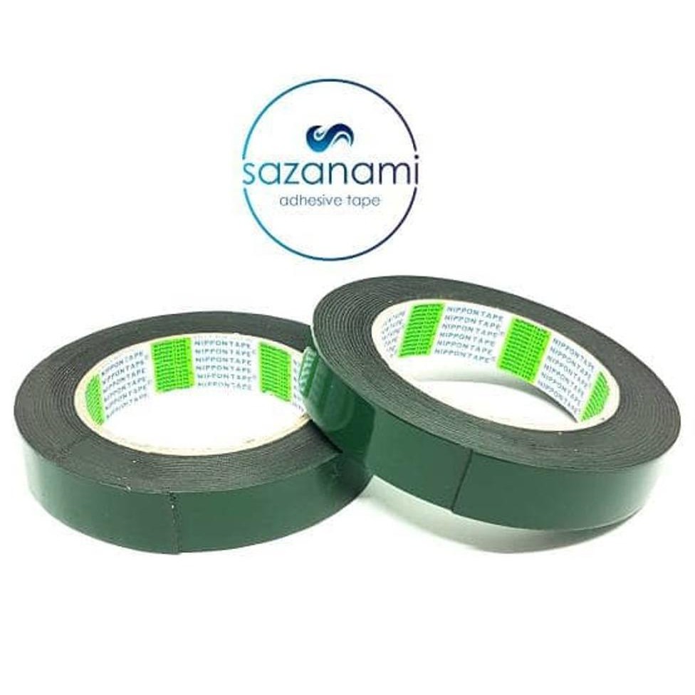 

TERMURAH Nippon Double Tape Foam 1 Inch x 5m Double tape busa hijau busa 3M