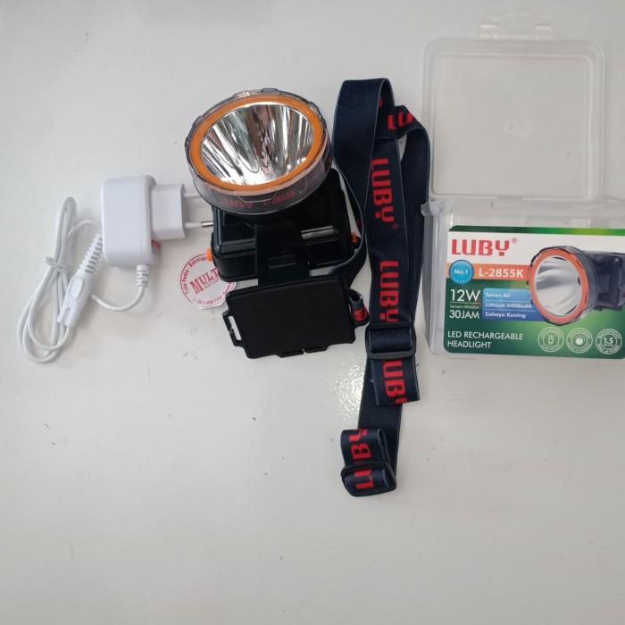 Big Promo Terbaru Head | Senter Kepala 1 Led 12Watt Luby L-2855K Senter Nyelam Anti Air Selam