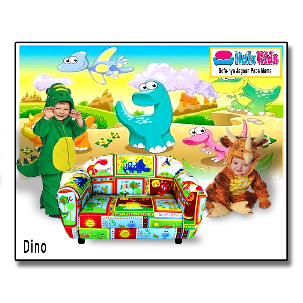 HADIAH ANAK | SOFA HALO KIDS - MOTIF DINO | SOFA ANAK | KURSI BAYI | MAINAN BUKAN SOFA ODONG2