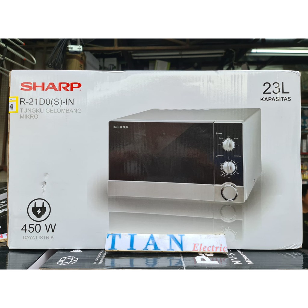 SHARP R-21D0(S)-IN Straight Microwave Oven 23 Liter