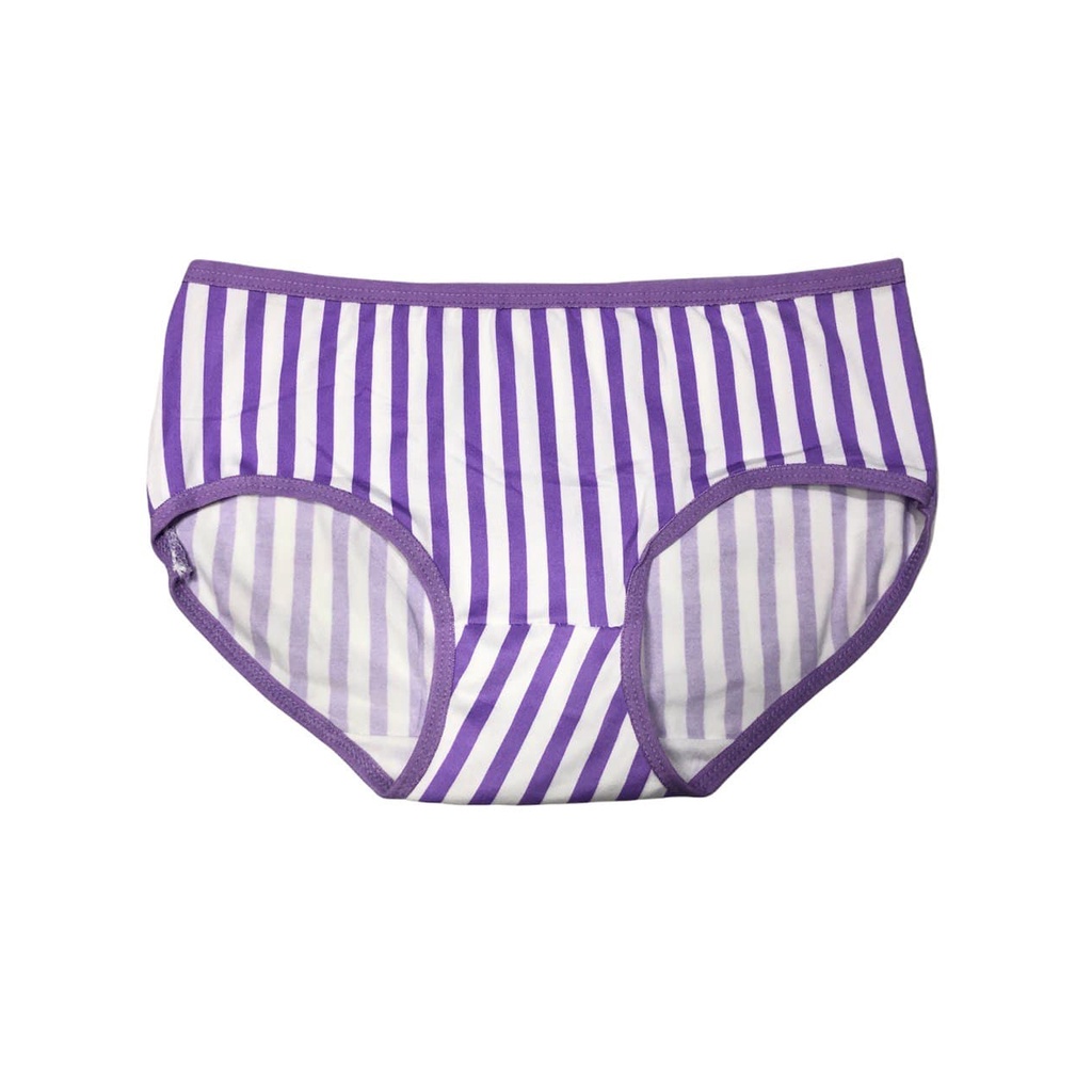 ASK Celana Dalam Wanita CD Wanita Bahan Katun Motif Salur Besar | Celana Dalam Remaja Motif Import Underwear Wanita CD56