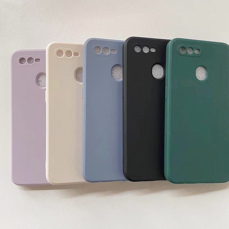 Soft Case Bahan TPU Warna Permen Macaron Untuk Oppo A57 2022 A76 Reno 7 A55 A16K A95 A74 A12 A16 A54 A15 A15S A5S A7 A96 A36