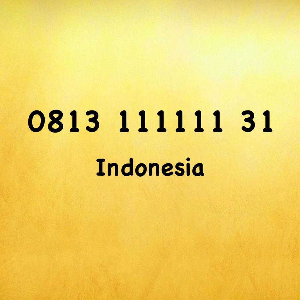Nomor Cantik Simpati Seri 1131 - 0813 1111  1131 - 0813 111111 31