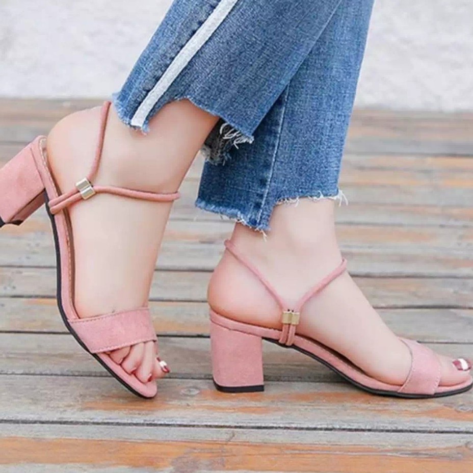 Evelin Sandal Heels Wanita