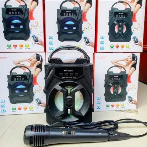 Speaker Karaoke MH-05BT | Speaker Bluetooth Chas Free Microphone | Speaker Portable Karaoke