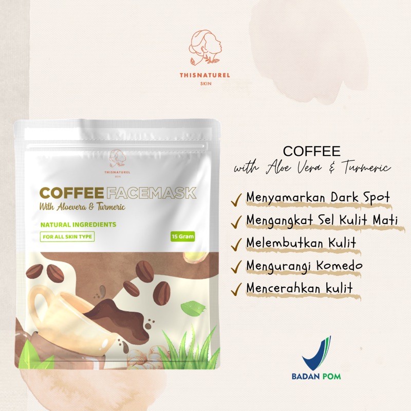 THISNATUREL Facemask - Masker wajah organik 15gram / natural face mask BPOM