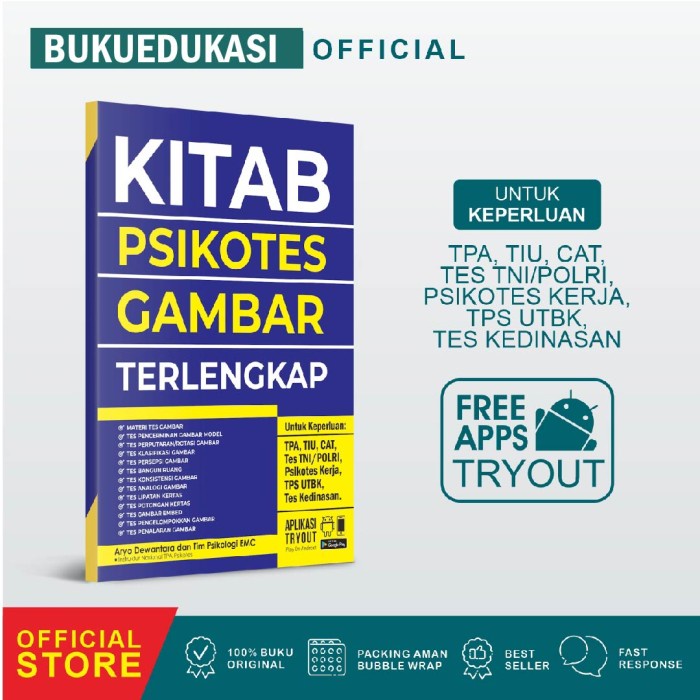 [RESTOCK] KITAB PSIKOTES GAMBAR TES CPNS, TNI POLRI, KEDINASAN, IPDN 2022