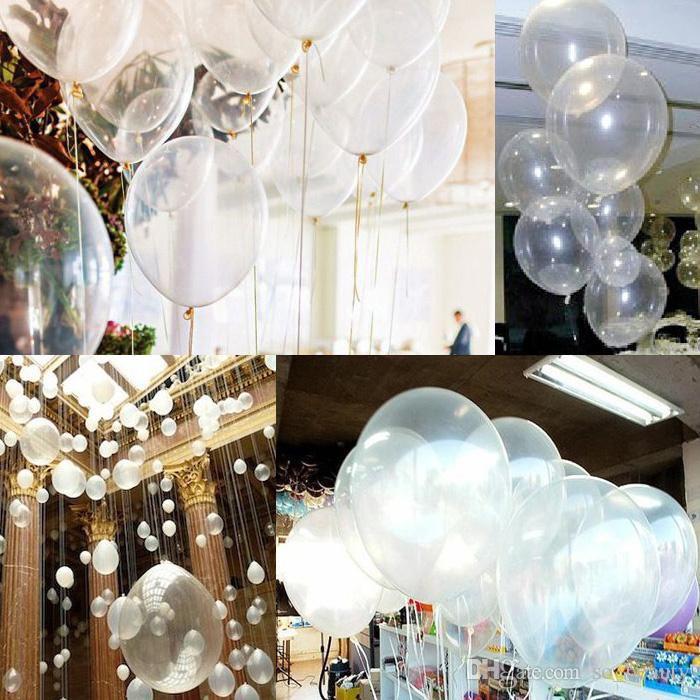 Balon Bening Transparan Clear Balloon Pesta Party Happy Birthday Ulang Tahun Mainan Toys Anak Kids Hias Hiasan Dekor Dekorasi Decoration Peralatan Perlengkapan Warna Warni Color Colorful Ecer Satuan Craft Crafting Wisuda Graduation Grosir Prakarya Malang