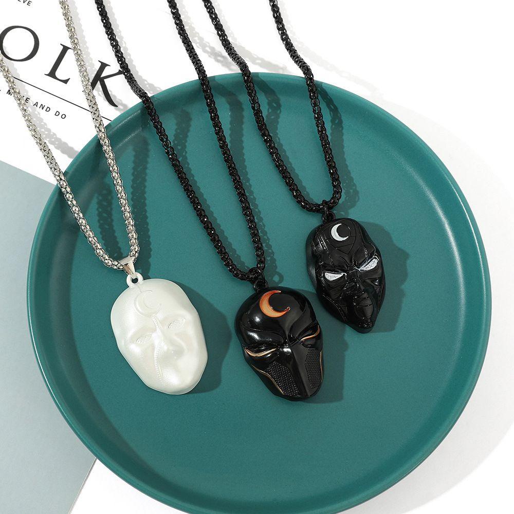 Mxbeauty Kalung Choker Rantai Klavikula Desain Moon Knight Untuk Pria Dan Wanita