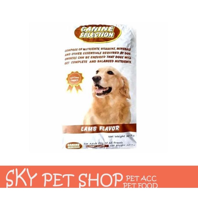 TERBARU Makanan anjing dogfood canine selection lamb 20kg