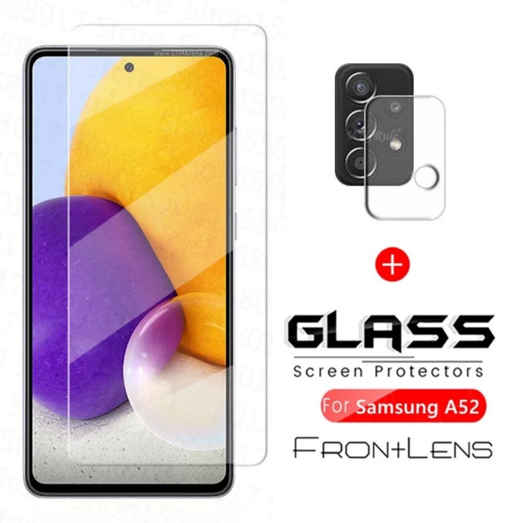 Tempered Glass Samsung Galaxy A72 / A52 Terbaru Pelindung Layar Screen Protector Clear FREE Kamera